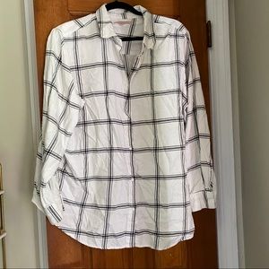 Philosophy Black and White Button down Shirt 2x